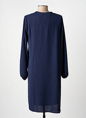 Robe courte coupe évasée manches longues bleu JULIE GUERLANDE femme