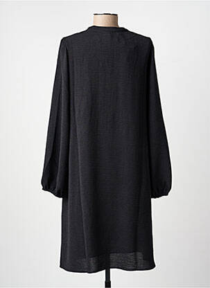 Robe courte coupe évasée manches longues noir JULIE GUERLANDE femme