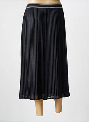 Jupe mi-longue coupe droite noir JULIE GUERLANDE femme