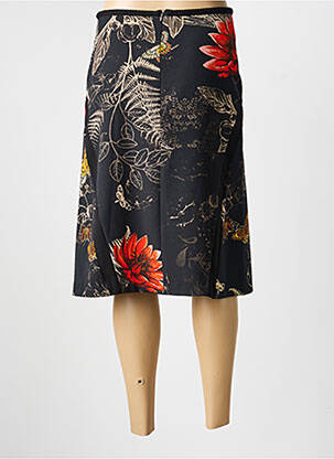 Jupe mi-longue stretch noir VOODOO femme