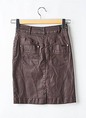 Jupe courte poches marron VOODOO femme