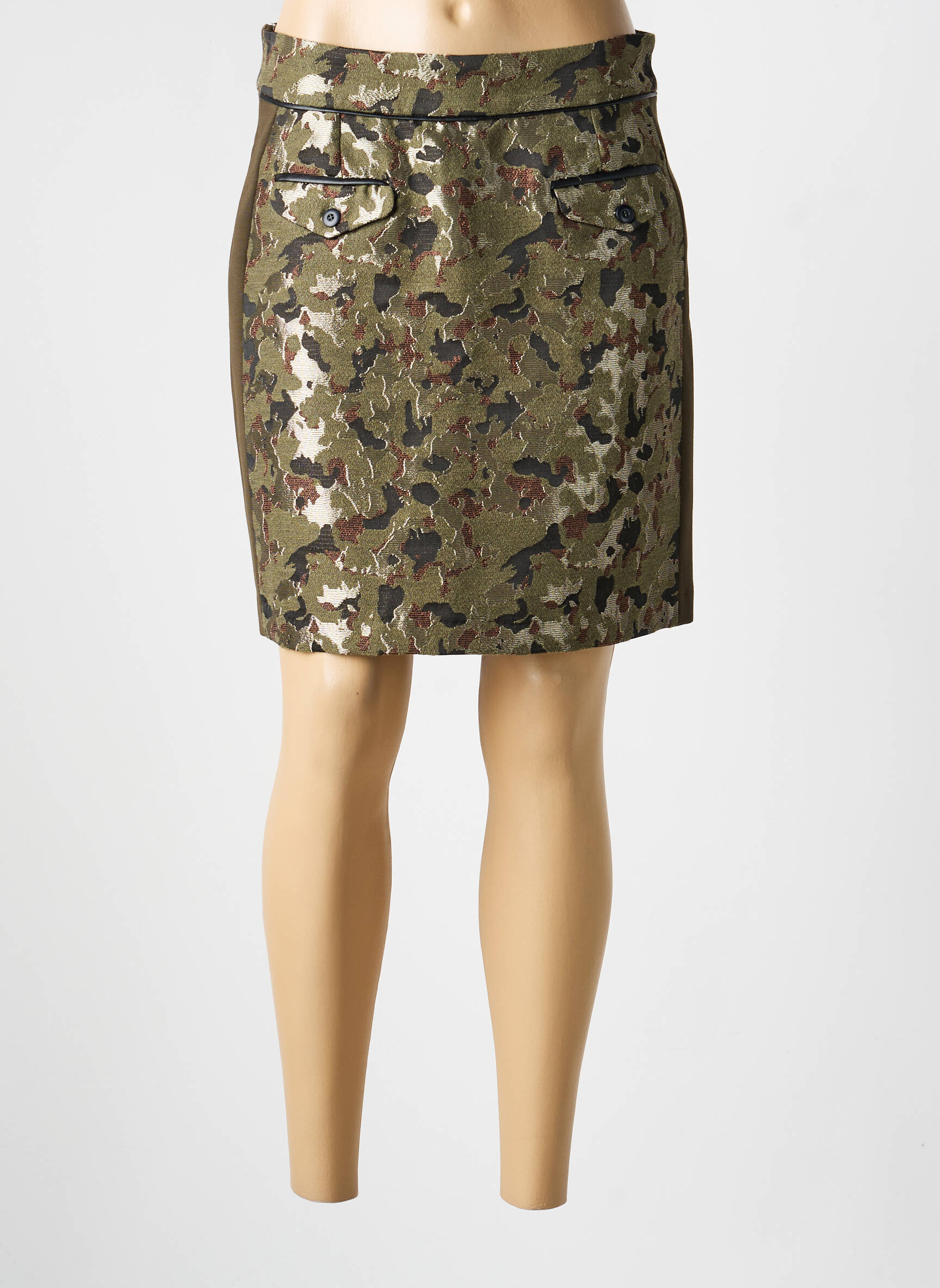 Jupe courte poches vert VOODOO femme