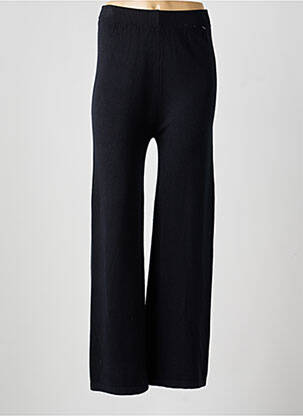 Pantalon droit stretch taille normale noir COULEURS DU TEMPS femme