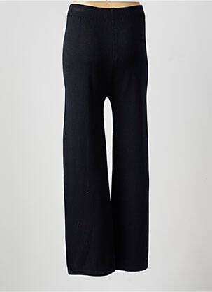 Pantalon droit stretch taille normale noir COULEURS DU TEMPS femme