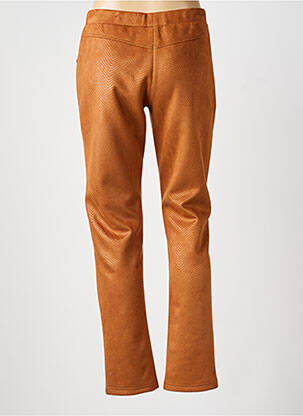 Pantalon slim taille élastique taille normale marron GUY DUBOUIS femme