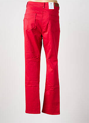 Jeans coupe slim stretch taille normale rouge JULIE GUERLANDE femme