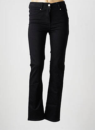Jeans skinny tissage brut taille normale noir JULIE GUERLANDE femme