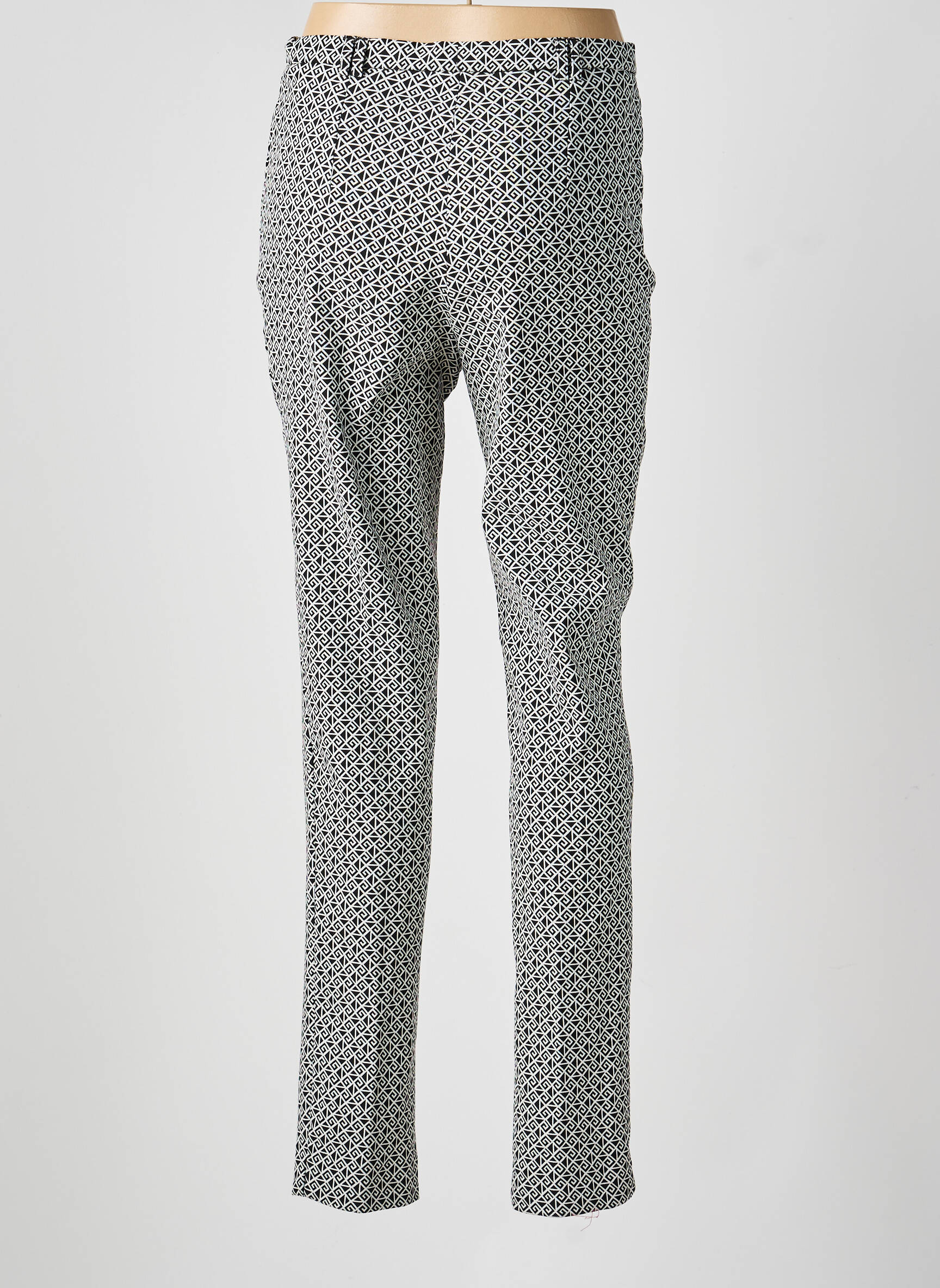 Pantalon slim taille normale taille normale noir GUY DUBOUIS femme