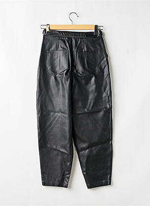 Pantalon large fermeture zippée sous rabat boutonné taille normale noir ZARA femme