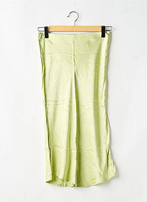 Jupe mi-longue taille normale vert H&M femme