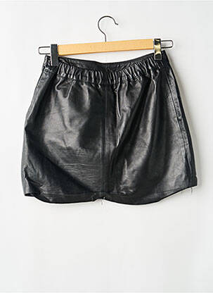 Jupe courte taille élastique noir ZARA femme