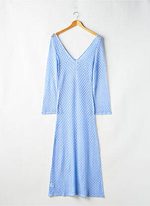 Robe de plage coupe cintrée bleu SANS MARQUE femme