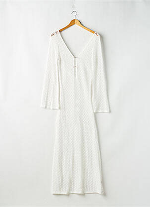 Robe de plage coupe cintrée blanc SANS MARQUE femme