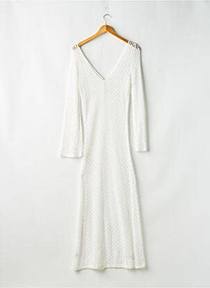 Robe de plage coupe cintrée blanc SANS MARQUE femme