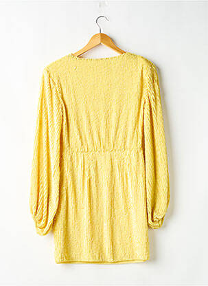 Robe mi-longue manches longues manches longues jaune NASTY GAL femme