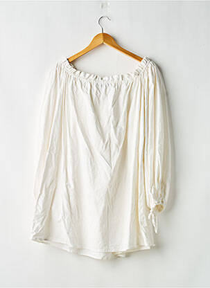 Robe mi-longue coupe fluide manches longues blanc NASTY GAL femme