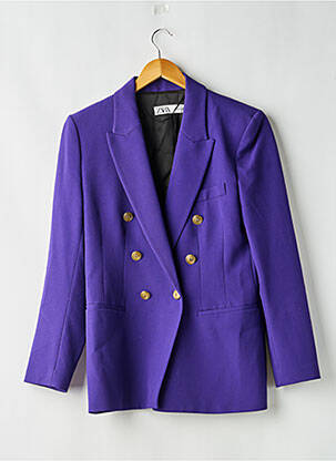 Blazer poches violet ZARA femme