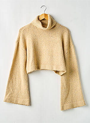 Pull tissage chiné manches longues beige LOVERS + FRIENDS femme
