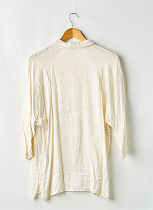 Chemisier imprimé fantaisie manches longues beige AMERICAN VINTAGE femme