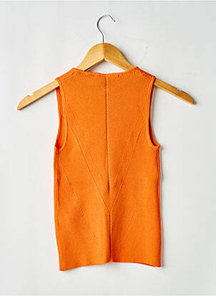 Top stretch sans manche orange ZARA femme