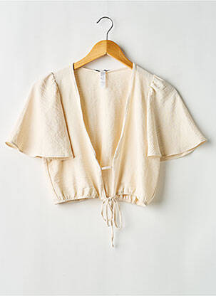 Boléro manches courtes beige CHICHI CASTELNANGO femme