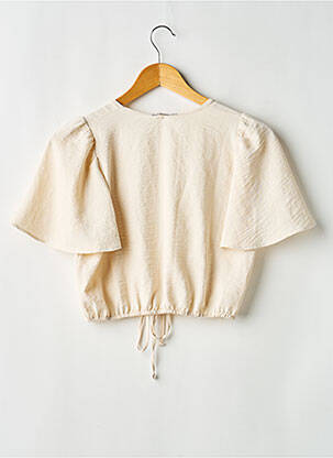 Boléro manches courtes beige CHICHI CASTELNANGO femme