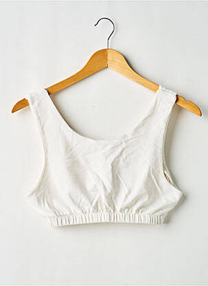 Soutien-gorge sans armature brassieres blanc SANS MARQUE femme
