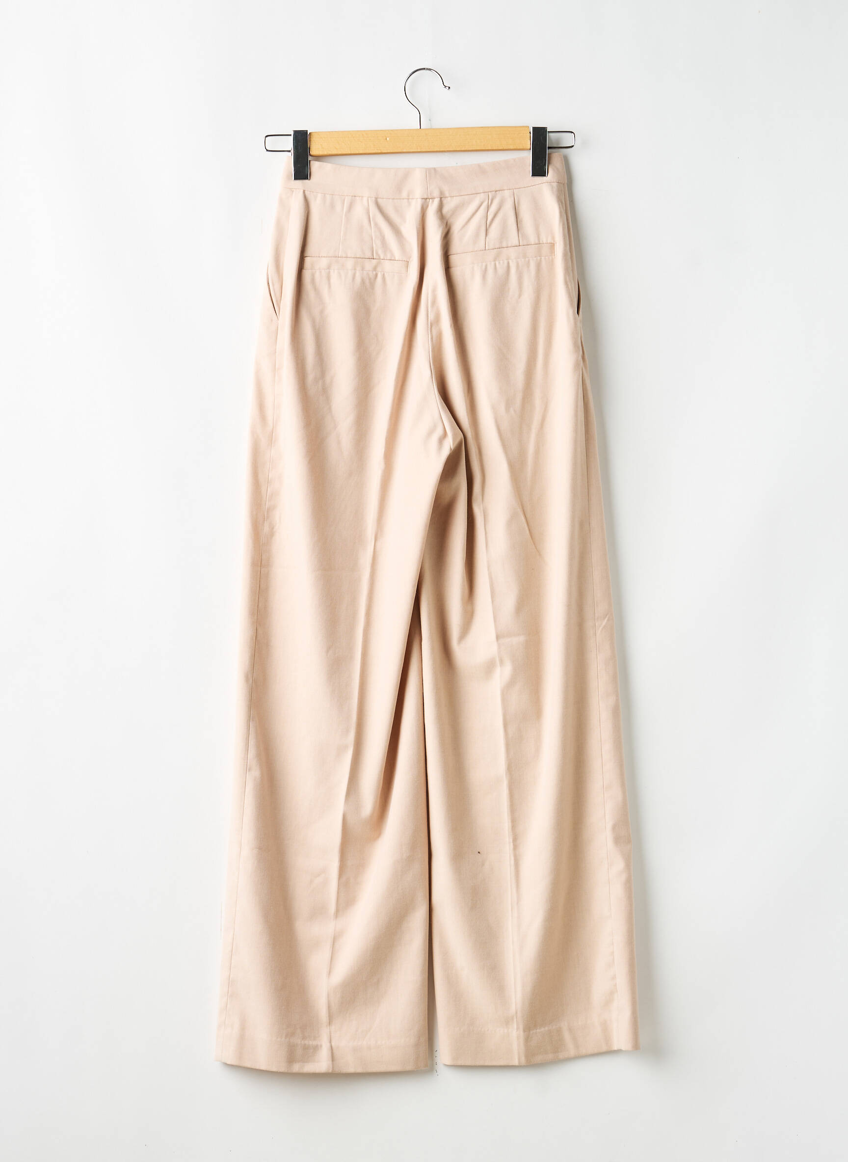 Pantalon chino tissage popeline beige H&M femme