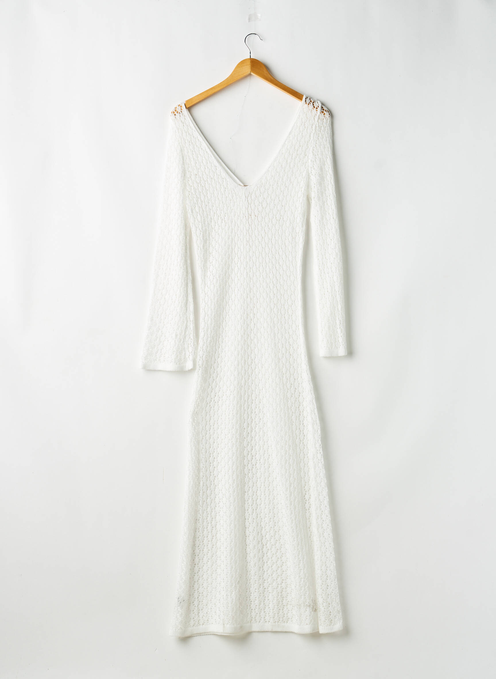 Robe de plage coupe cintrée blanc SANS MARQUE femme