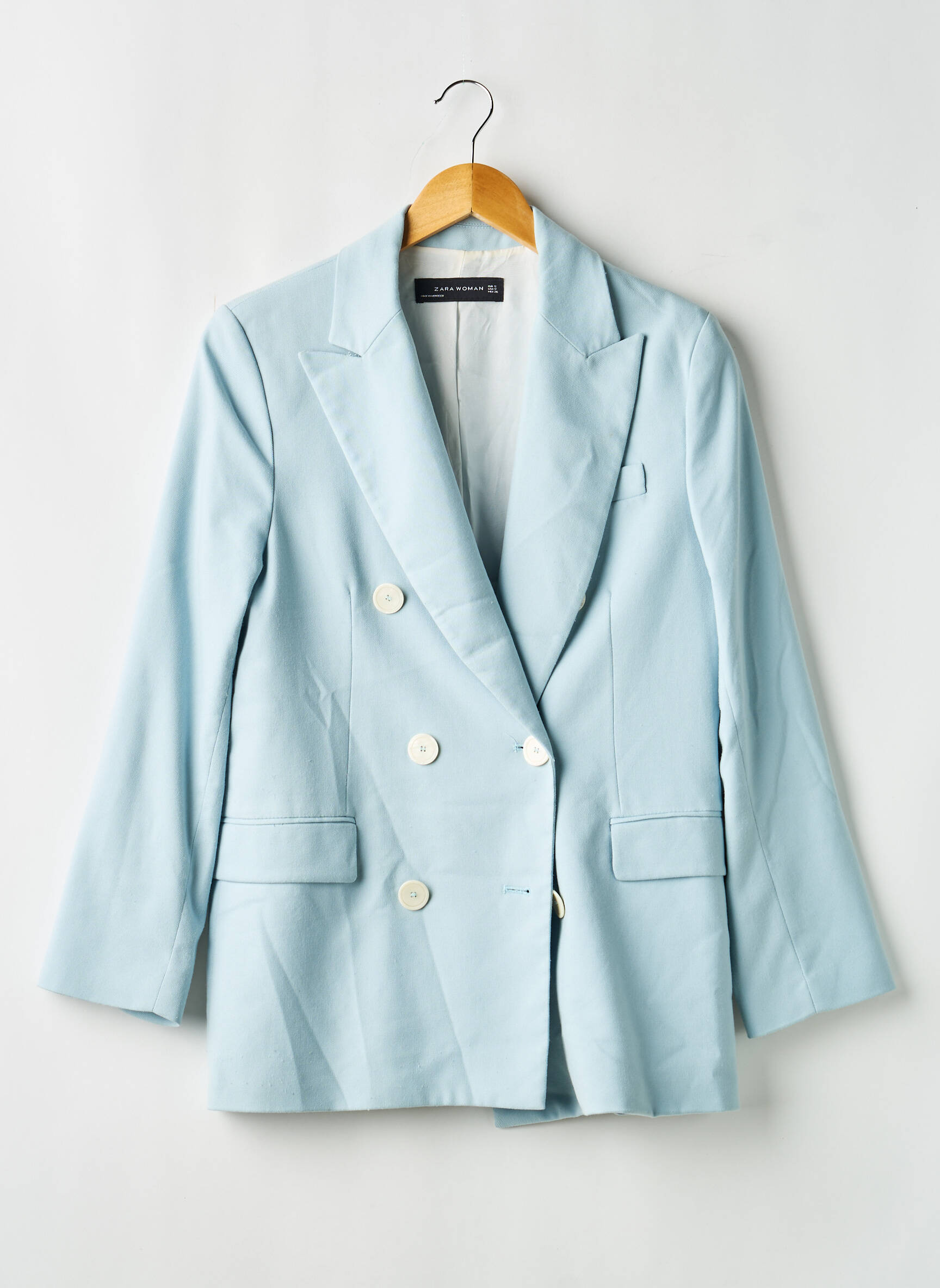 Blazer poches bleu ZARA femme