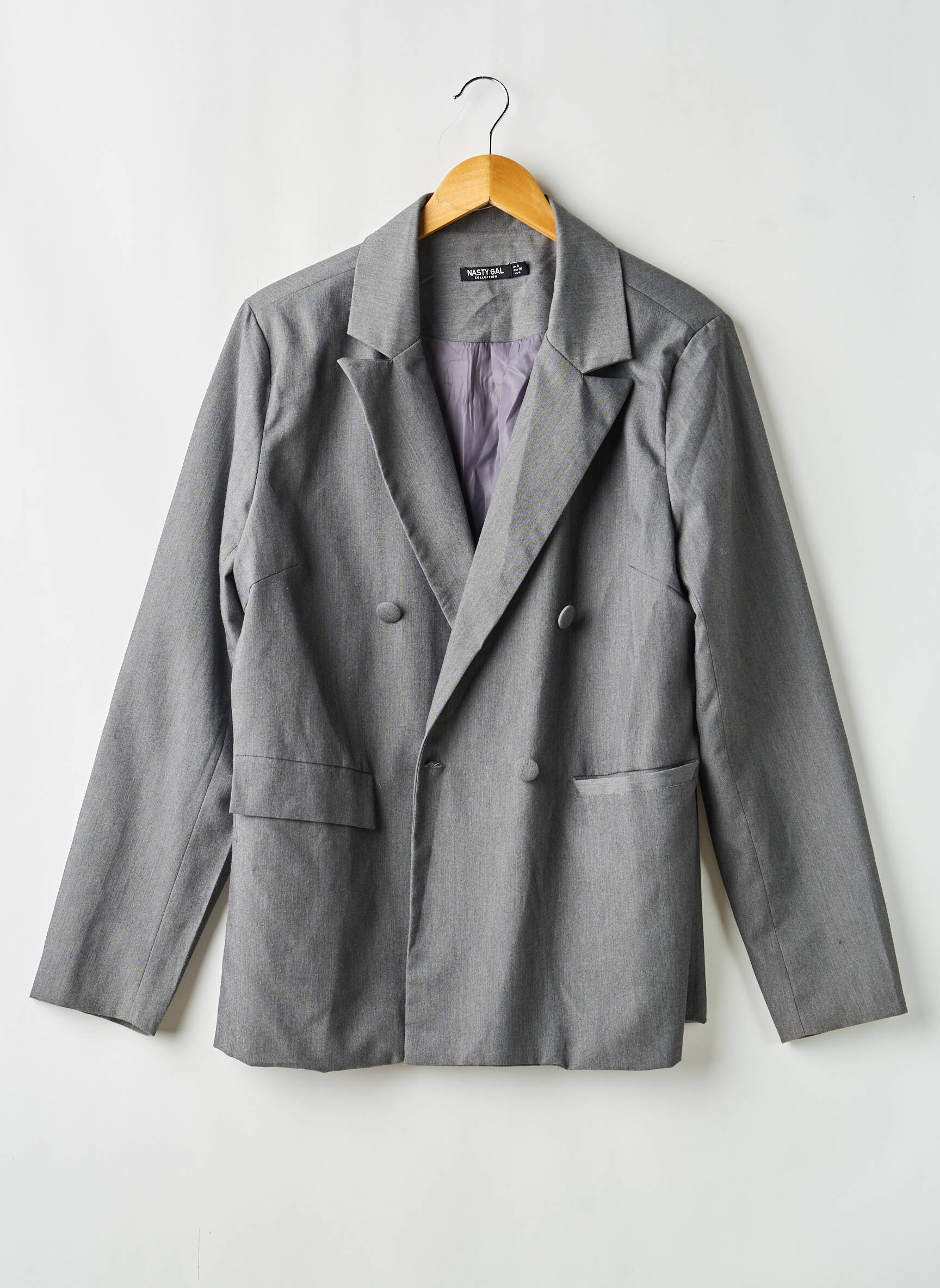 Blazer poches gris NASTY GAL femme