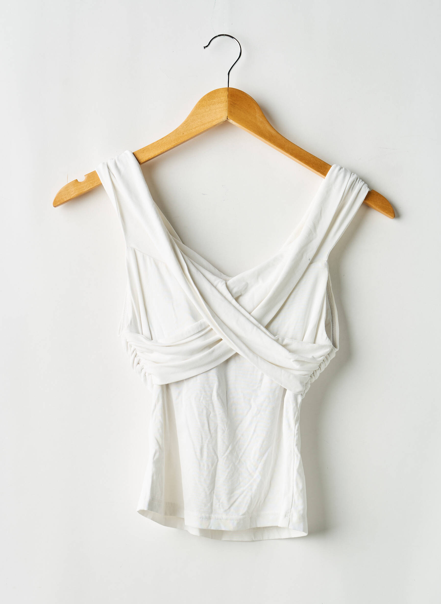 Top stretch sans manche blanc OGL femme