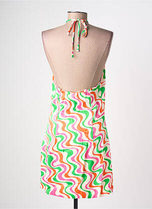 Robe courte sans manche sans manche vert ZARA femme