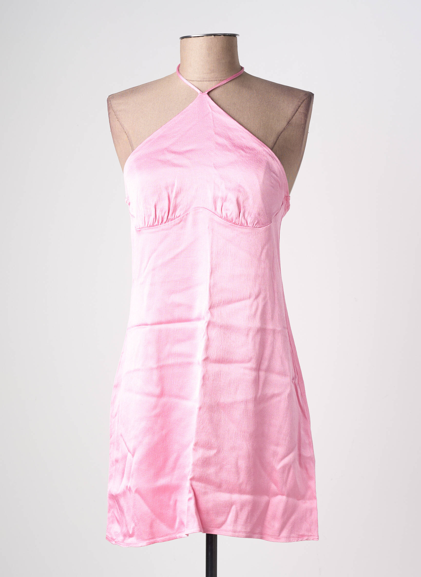 Robe courte sans manche sans manche rose ZARA femme