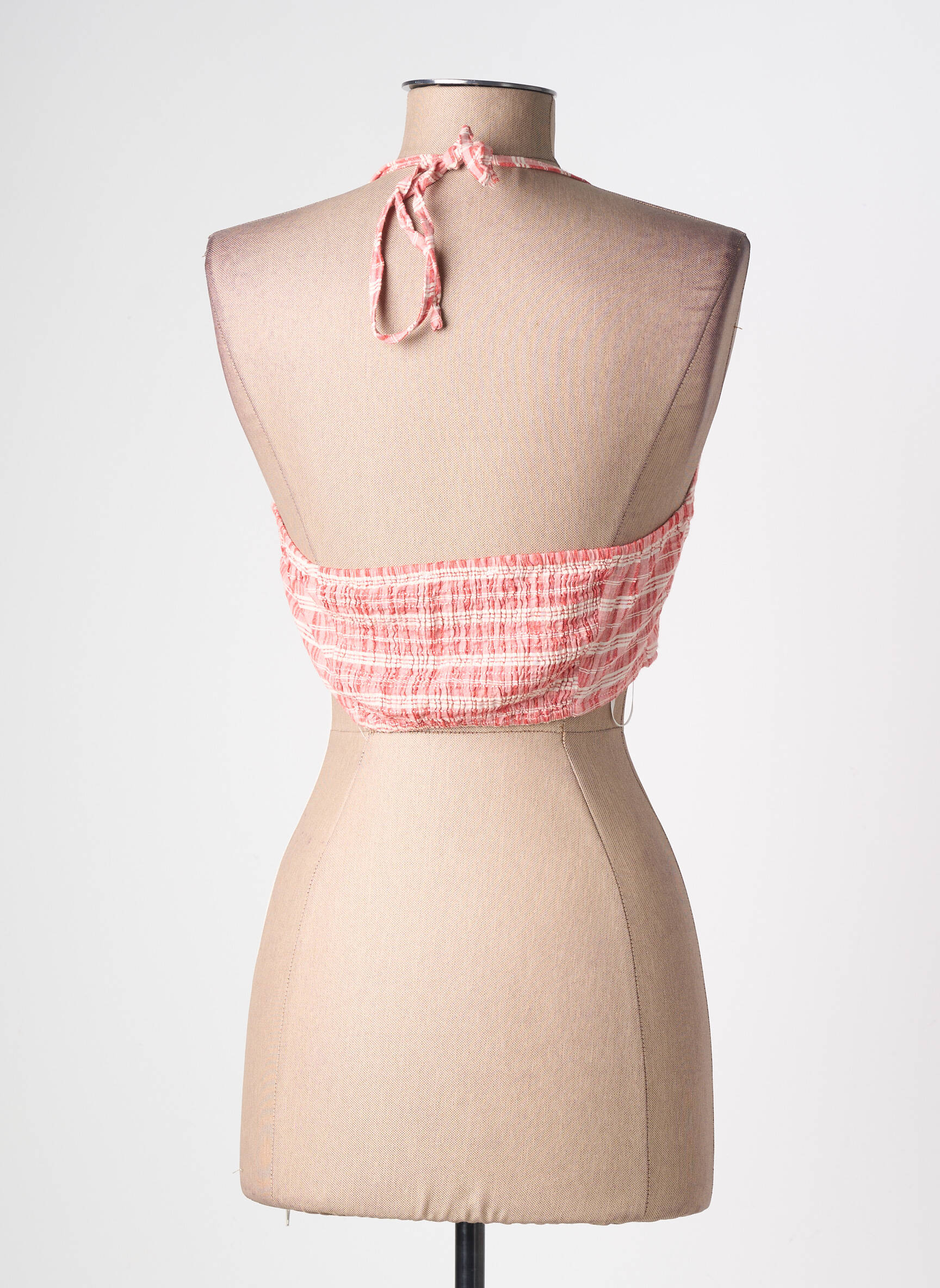 Top coupe cintrée sans manche rouge WILD HONEY femme