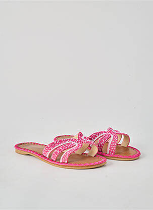 Sandales/nu pieds talon plat jusqu'à 3cm rose BESTELLE femme
