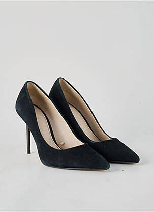 Escarpins nubuck talon de 7 à 9cm noir ZARA femme