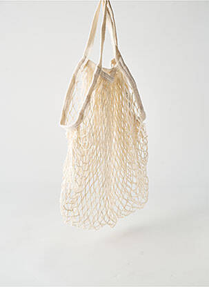 Sac type de porter main forme cabas beige SANS MARQUE femme