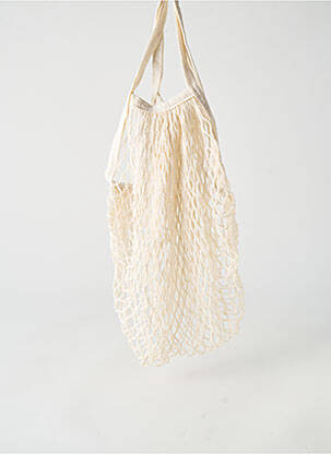 Sac type de porter main forme cabas beige SANS MARQUE femme