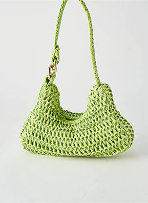 Sac fermeture zippée forme rectangulaire vert H&M femme
