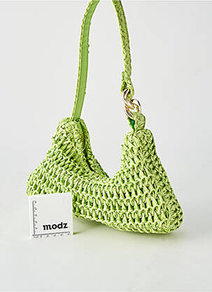 Sac fermeture zippée forme rectangulaire vert H&M femme