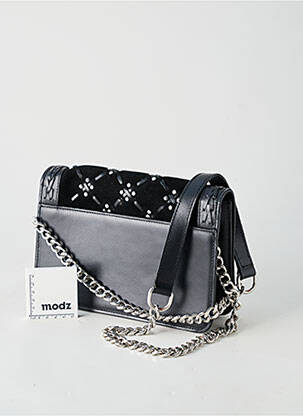 Sac multipoches forme rectangulaire noir ZARA femme