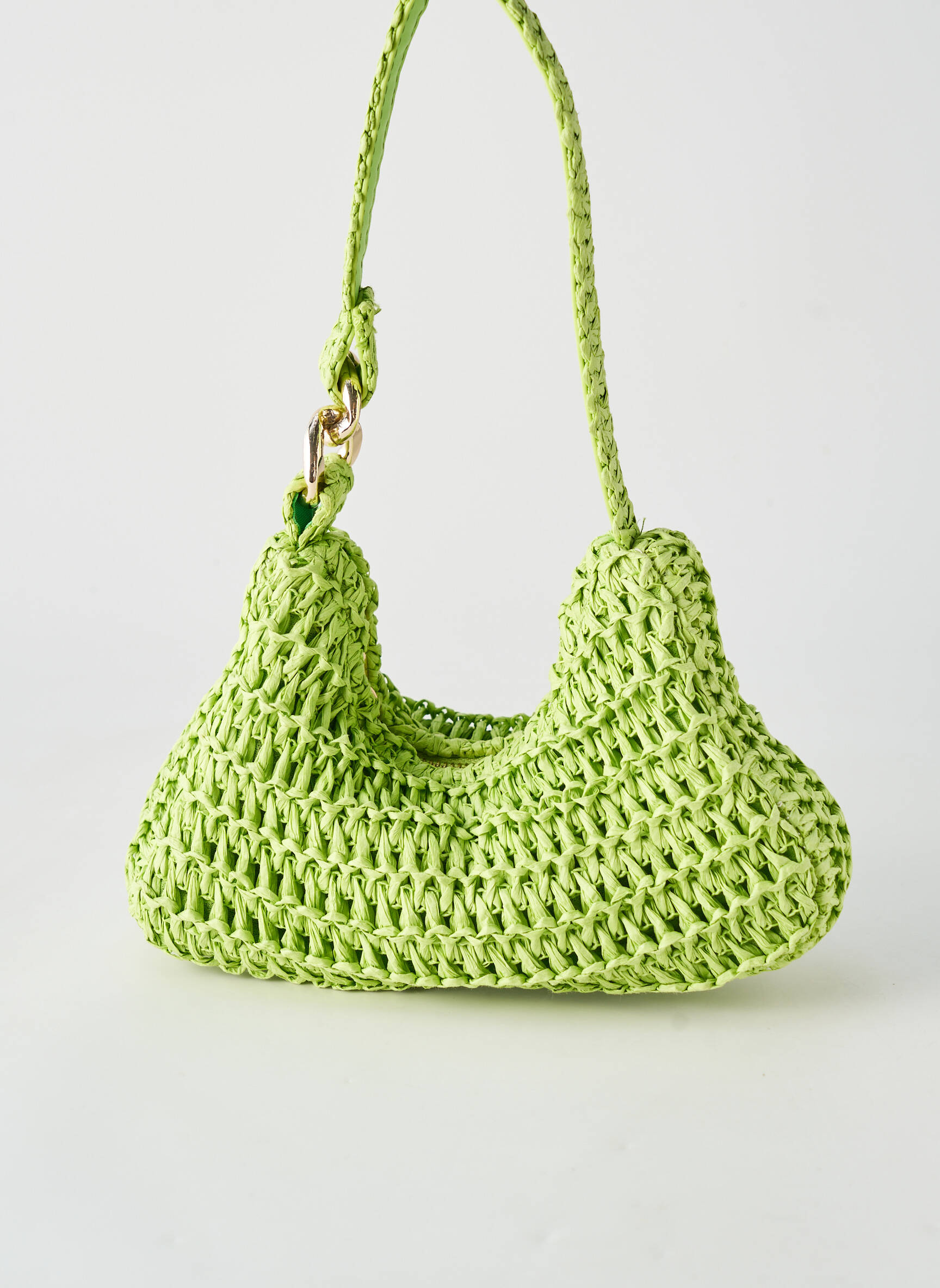 Sac fermeture zippée forme rectangulaire vert H&M femme