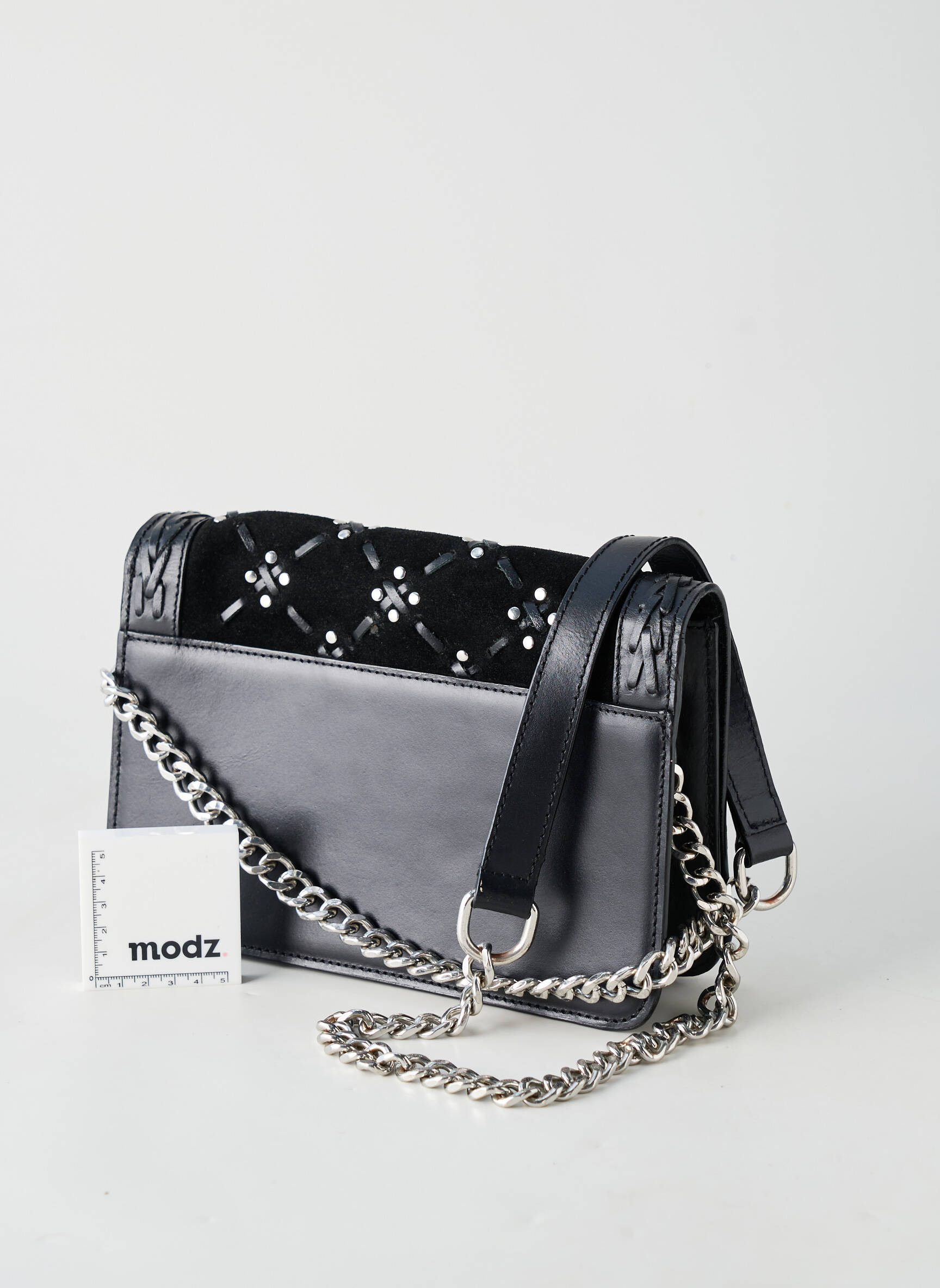 Sac multipoches forme rectangulaire noir ZARA femme