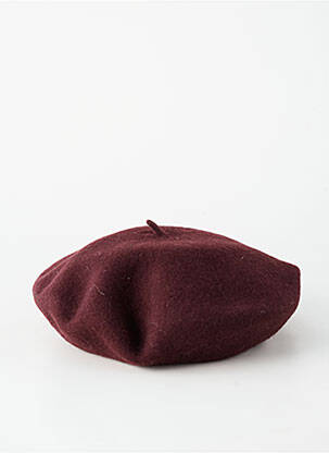 Chapeau forme béret marron SANS MARQUE femme
