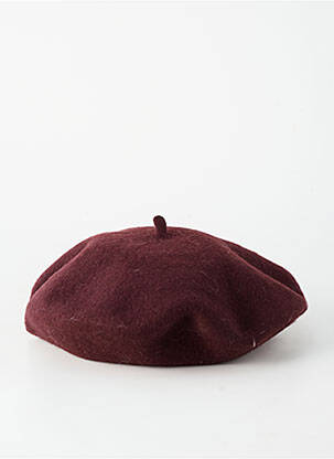 Chapeau forme béret marron SANS MARQUE femme