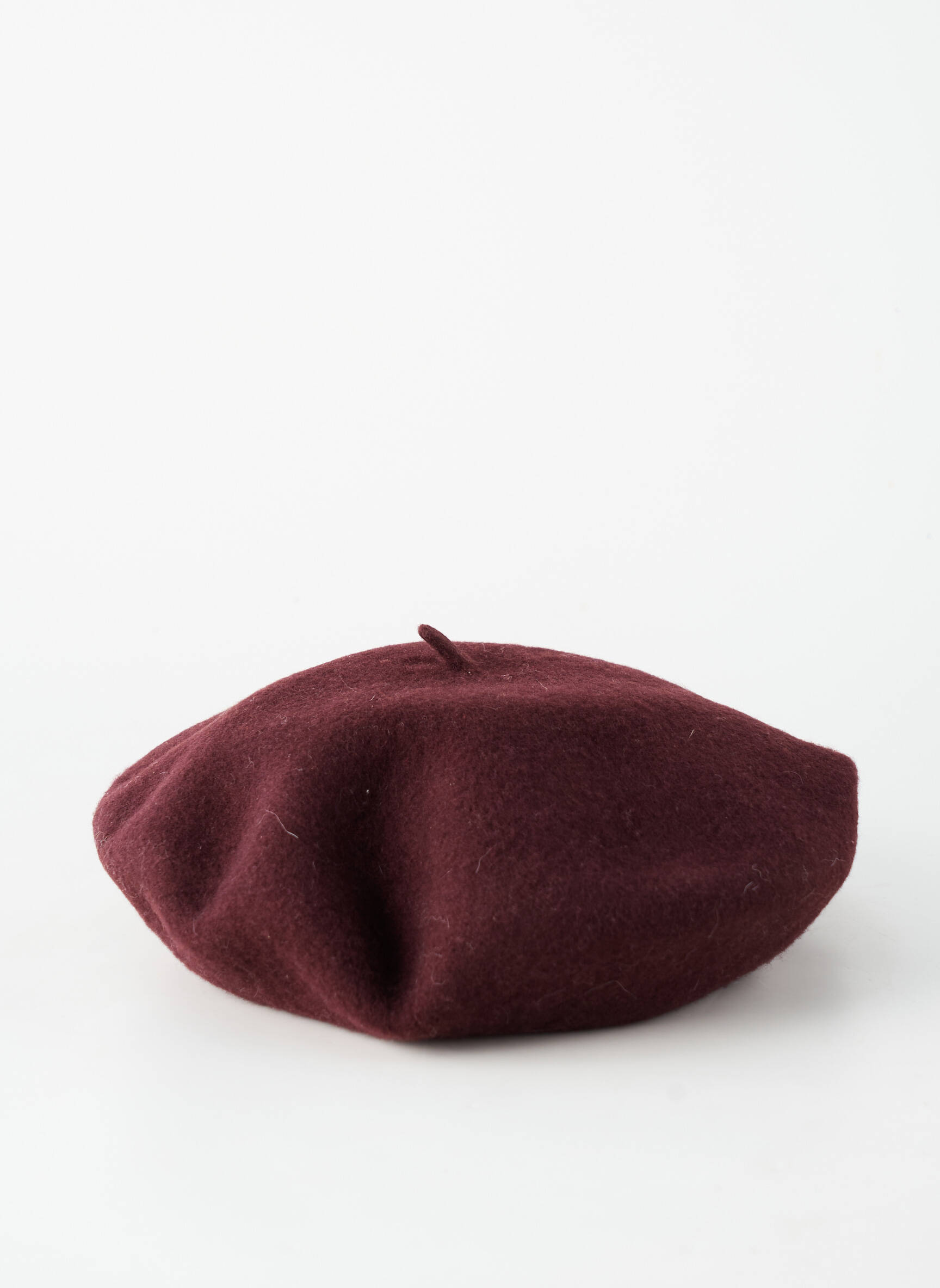 Chapeau forme béret marron SANS MARQUE femme