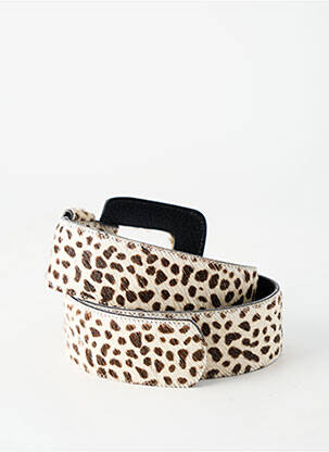 Ceinture coutures renforcées beige SANS MARQUE femme