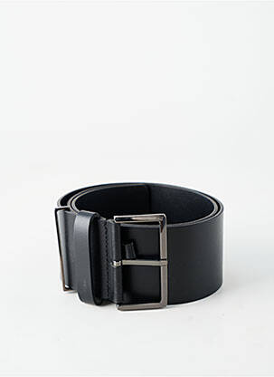 Ceinture tissage simili-cuir noir SANS MARQUE femme