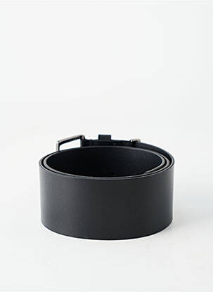 Ceinture tissage simili-cuir noir SANS MARQUE femme